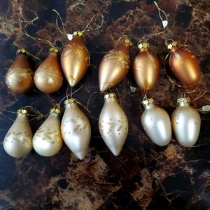 12 set Lillian Vernon mini Christmas ornaments